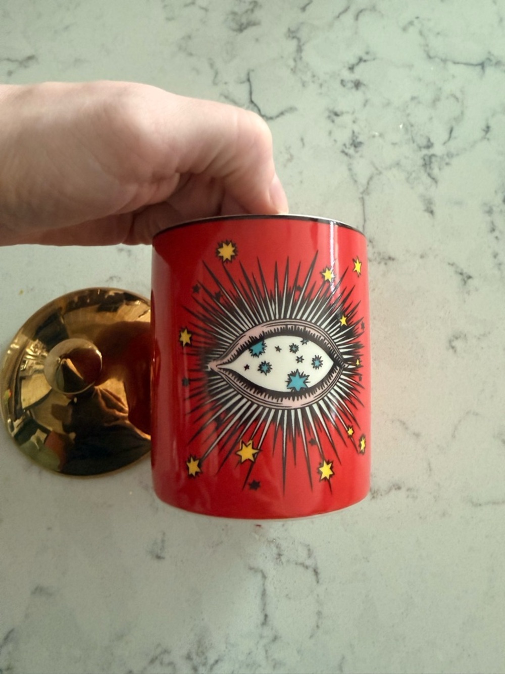All-Seeing Ceramic Eye Jar - Picture 4 of 6